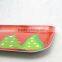 novelty 12" square X-Mas print melamine trays