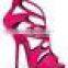 Many Color Peach Suede Leather High Heel Sandals 120mm Stiletto Summer Sandal Shoes Very Sexy