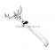 Free Shipment Stainless Steel Stag Cheese Knife Hunting Gift