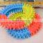 Colored Ring Rubber Squeaky Pet Dog Chew Toy