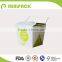 Chinese made custom logo paper food pail with handle