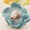 Fashion elegant handmade silk fabric rose flower brooches pink for laides