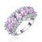 Yiwu Fancy Stainless Steel Jewelry Diamond Fashion Engagement Ring
