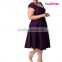 new design 5XL size elegant dresses for fat women