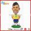 Custom small football player pvc soccer sportsman figure toy
