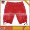 Fashion Red Men Shorts Cargo Jeans Half Pants with Six Pockets