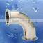 Sanitary stainless steel 90 deg weld bend sanitary pipe fittings