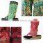 Ruber Soles Boho Footwear,Hippie Green Textile Ethnic Tribal Sandals