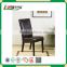 morden high wing back black dining leather captains chair