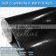 CARLIKE Air Channels Self-adhesive Black 5D Carbon Fiber Vinyl Film