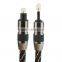 Gold plated Toslink cable PMMA optical fiber cable Toslink plug fiber cable