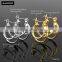 2016 New Year Gift Stainless Steel Loopy Saudi Gold Jewelry Earring
