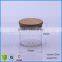 120ml airtight hot selling glass bottle with bamboo lid