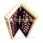 Book Style Wooden Folding Chess Game Set With Elastic Bells To Hold The Checkers Inside The Chess Box With King Height 2.2 Inch