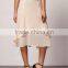 2016 lady cheap price two layers light chiffon skirt midi skirt