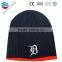 Good quality hot sale acrylic kids knit hat weave