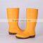 Factory price unisex waterproof safety PVC rain boots, steel toe safety boots