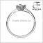 Classic Womens Wedding ring in Silver 925 Cubic Zirconia Micropave setting