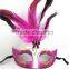 Mysterious Venetian Party Ball Half Face Feather Plastic Eye Mask