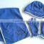 Kids Cute Polar Fleece Hat Scarf And Glove Set With Good Embroidery