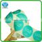 Round shape adhesive sticker labels with blue color