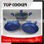 4pcs Forged Aluminum Living Stone Blue Marble Cookware Set