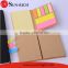Creative Eco-friendly craft paper cover sticky notepad 7 sticky notes