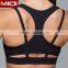 Cropped racerback design with built in shelf bra high quality sports wear women's yoga tank tops