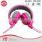 Ultra stylish fashion headphones with padded design, button remote and Microphone children headset
