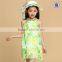 2016 new girls fruit printed chiffon bohemia beach dresses sleeveless girls smocked dress