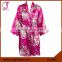 300802 Women Floral Kimono Satin Dressing Gown