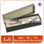 Factory direct shipping flock velvet covering inside slim paper pen box