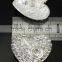 Fashion Shining Shank Heart Shape Crystal Bridal Bouquet Buttons RNK22