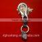 Endurable hk100 handmade leather keychain with superbig carabiner