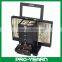 Wooden Mirrored Cosmetic Jewelry Box Case with Compartments and Lock and 6 Drawers and 2 Side Doors and Base for Jewelry Storage