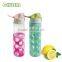 Cheap Borosilicate Glass Water Bottle With Unique Design and Silicone Sleeve