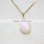 Newest Elegant Multi Layered Pink Cloudy Bead Charmed Necklace 2016 Fashion Necklace Wholesale
