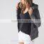 Wholesale womens hooed sweatshirt fitness workout hoodies zip up gym clothing