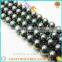 perfect round and luster tahiti color mother pearl strand