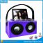 2x5W Hign Fidelity Deep Bass Wireless Boombox Wooden Speaker for Smartphone,Tablet PC or MP3