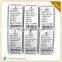 High Quality Adhesive Printed Clothing Tag Label In Packaging Labels