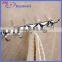 Zinc alloy material white ceramic bathroom accessory robe hook