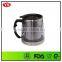 Customized 16 oz insulated stainless desk mug with handle