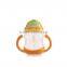 Export easy to grip plastic pp training drink straw bottle for baby child