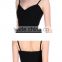 Plain black pleated skirt backless braces skirt evening dress