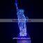 Customized design acrylic 3D display table lamp with night lighting