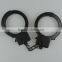Cheap black cuffs plastic toy handcuffs uniform cuffs