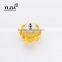 amber color zinc alloy glass bedroom cabinets knobs for dressers