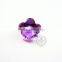 7.5MM flower shape fancy faceted cut natural purple amethyst semi precious loose stone gemstone DIY ring earrings 4160008