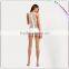 White one piece nude swim wear